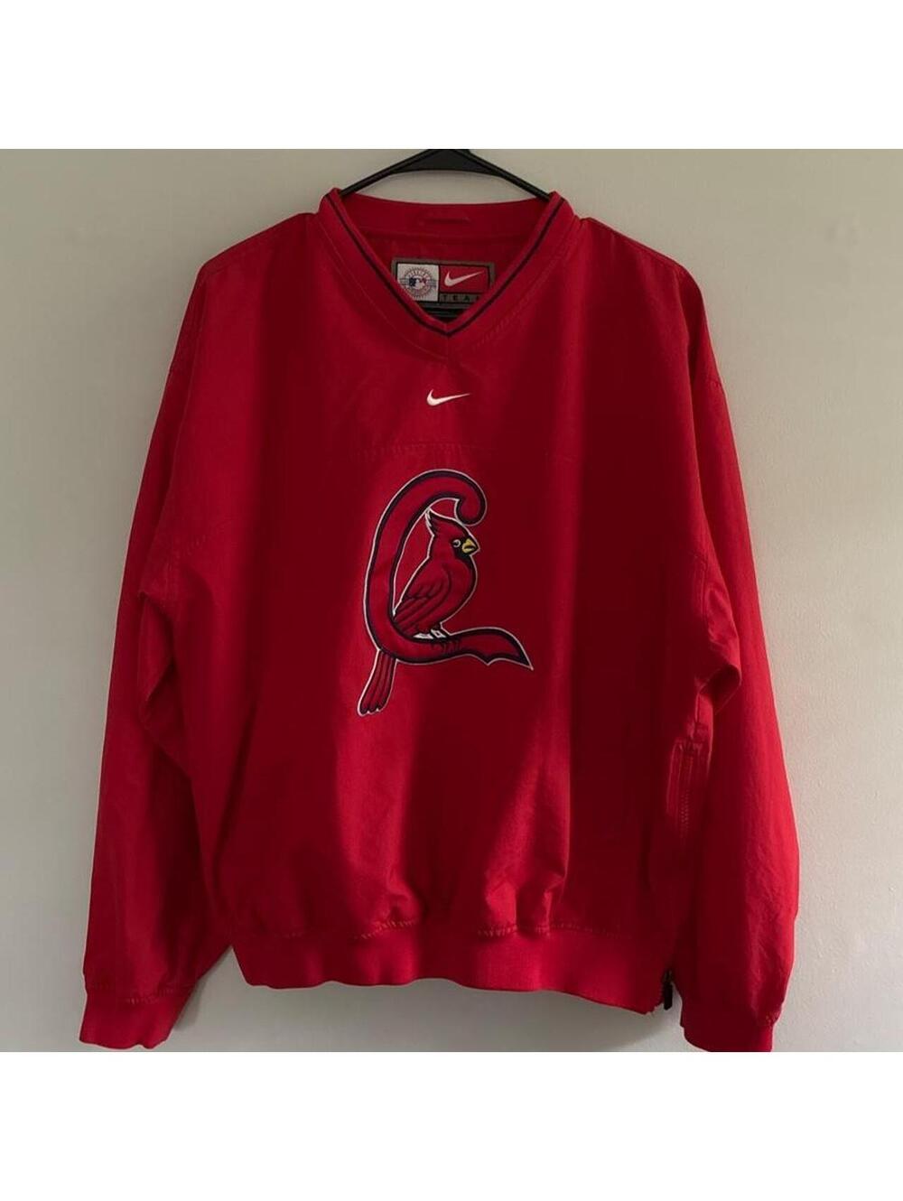 Nike St. Louis Cardinals Red Baseball Pullover Sweatshirt Men's Size S